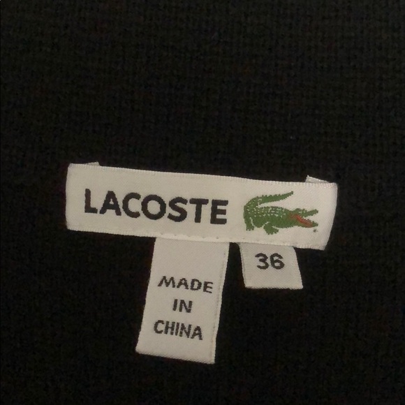 Lacoste Wool Double Breasted Sweater/Blazer - Picture 5 of 8